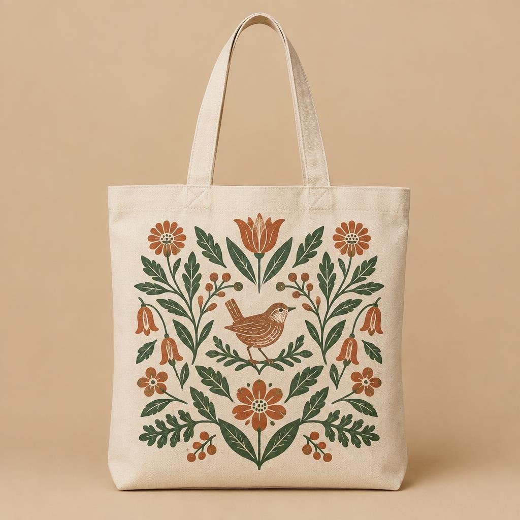 Bolso de tela con diseño Escandinavo