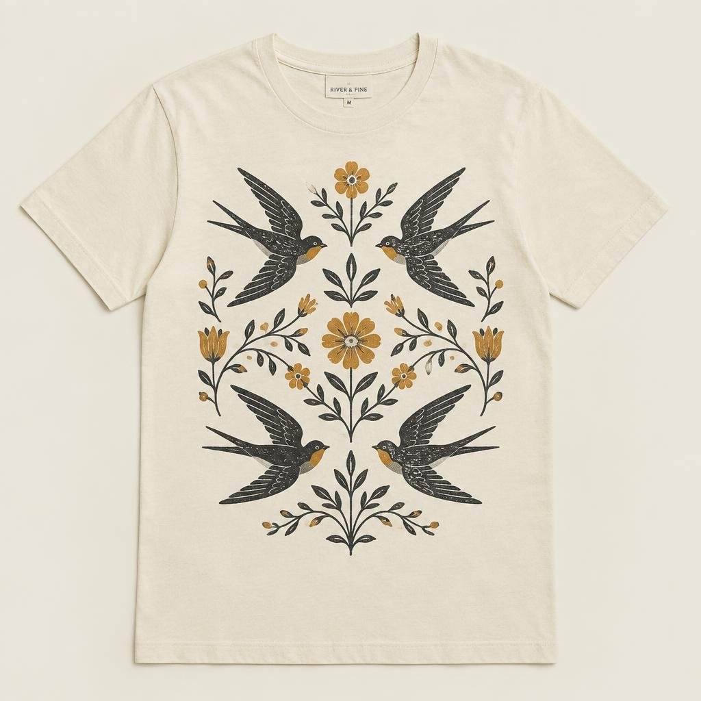 Camiseta de aves silvestres